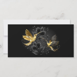 Anuncio Colibrí negro y dorado
