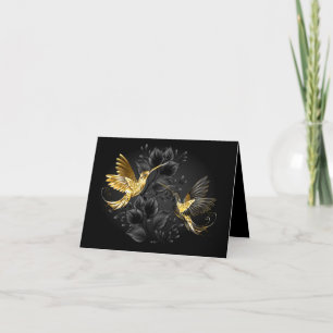 Anuncio Colibrí negro y dorado