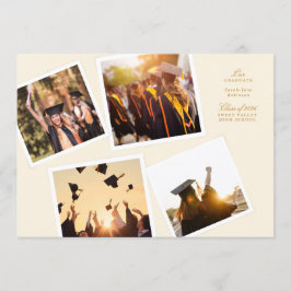 Anuncio collage 4 photo frame elegant our graduate school
