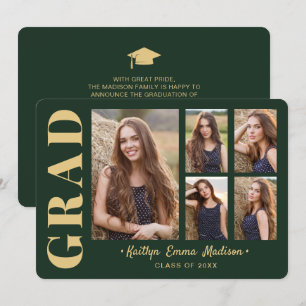 Anuncio Collage de 5 fotografías con escritura moderna ver