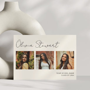 Anuncio Collage de Fotos de Graduación con Guión Minimalis