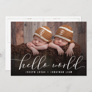 Anuncio Collage de fotos gemelo de caligrafía de estilo mu