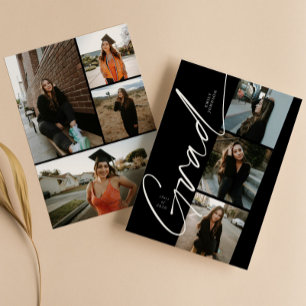 Anuncio Collage de Fotos Mínimo Moderno Graduación Letra S