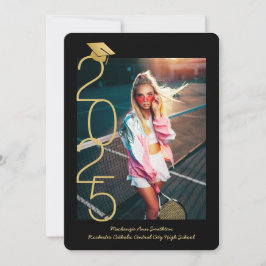 Anuncio Collage de fotos Moderno Abierto 2025 Graduación