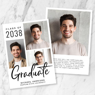 Anuncio Collage de fotos moderno Graduación negrita de gui