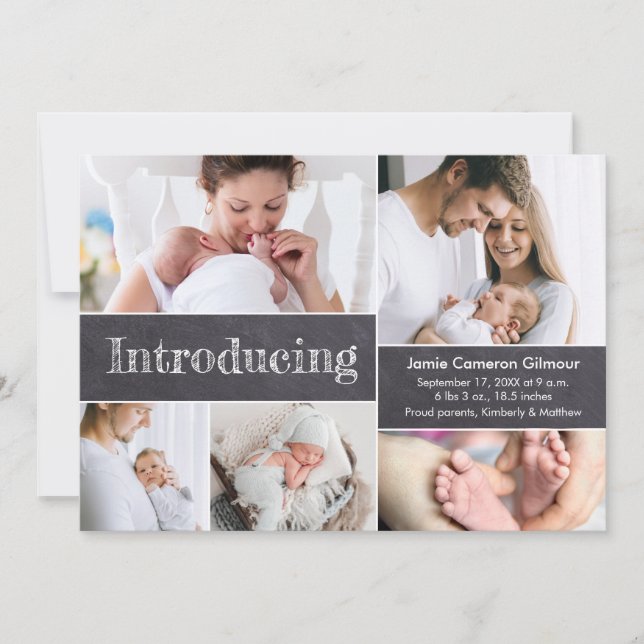 Anuncio Collage de fotos personalizadas Presentando estadí (Anverso)