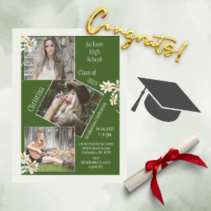 Anuncio Collage de fotos personalizado 4 imágenes verde