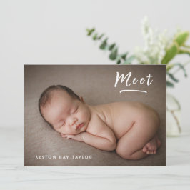 Anuncio Collage de fotos Recién nacido sencillo y moderno