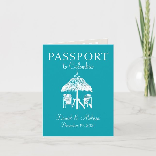 Anuncio Colombia Passport Save the Date (Anverso)