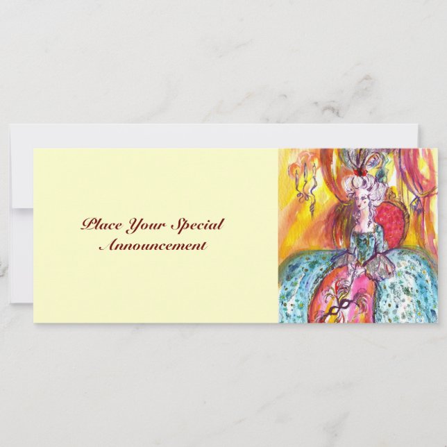 ANUNCIO COLOMBINA / MARDI GRAS BOLA MASQUERADE (Anverso)