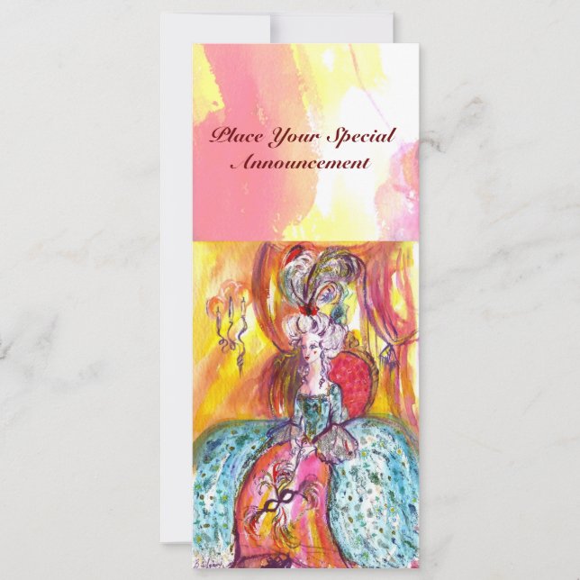 ANUNCIO COLOMBINA / MARDI GRAS BOLA MASQUERADE (Anverso)