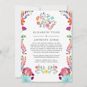 Anuncio Coloridas acuarelas Floral Fiesta Bodas