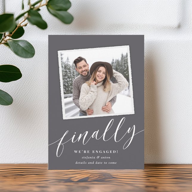 Anuncio Compromiso de fotos de instantánea de moda (Subido por el creador)