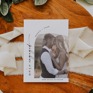 Anuncio Compromiso fotográfico moderno del Boho Arch