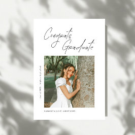 Anuncio Congrats Graduate Photo Graduation Announcement