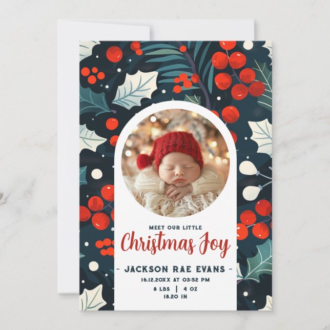 Anuncio Conozca a nuestros pequeños Navidades Joy Photo Ba (Anverso)