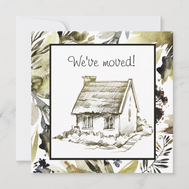 Anuncio contemporáneo dibujado con movimiento (Anverso)