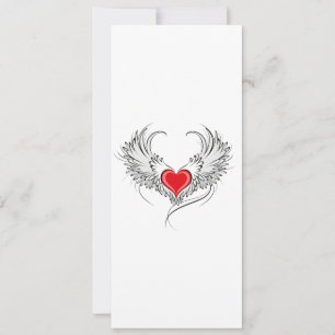 Anuncio Corazón de Ángel Rojo con alas