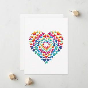 Anuncio Corazón Vibrante Tie-Dye