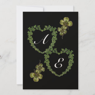 Anuncio CORAZONES DE SHAMROCK MONOGRAM Verde negro