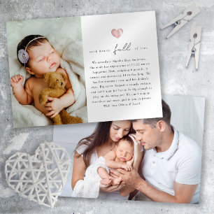 Anuncio Corazones llenos de amor Foto Nacimiento