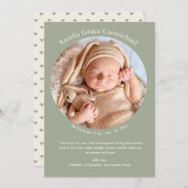 Anuncio Corazones Neutrales Cute Bebé Dulce Mínimo Simple