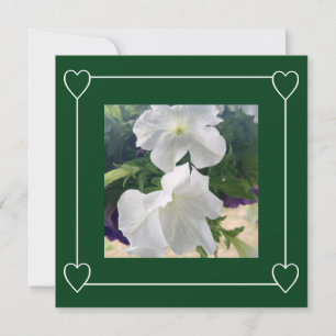 Anuncio Corazones románticos foto moderna verde simple Bod
