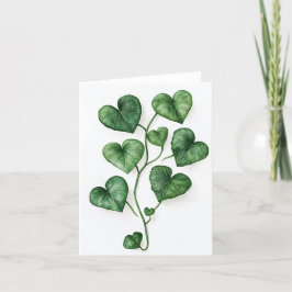 Anuncio Corazones verdes acuarela arte digital