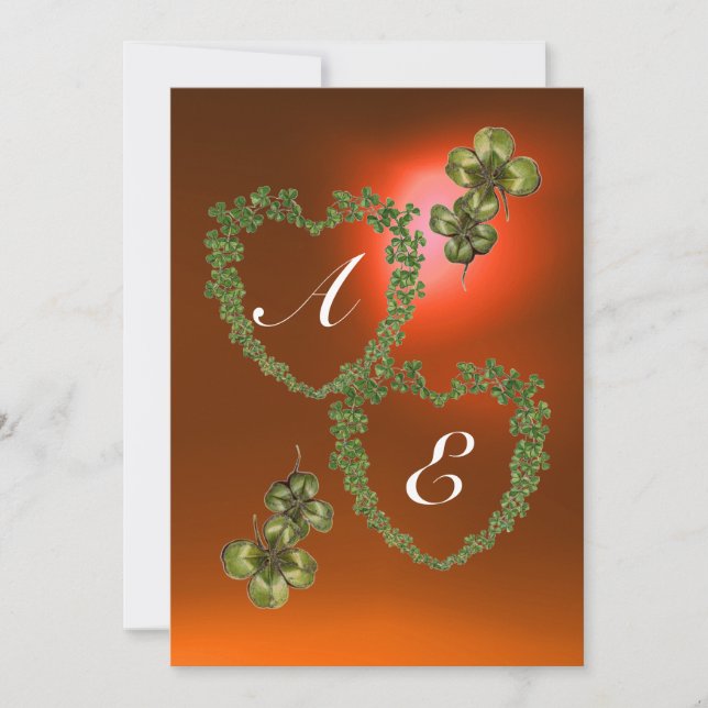 Anuncio CORAZONES VERDES DE SHAMROCK MONOGRAM blanco ,nara (Anverso)