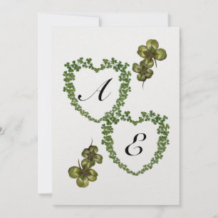 Anuncio CORAZONES VERDES DE SHAMROCK MONOGRAM hielo morado