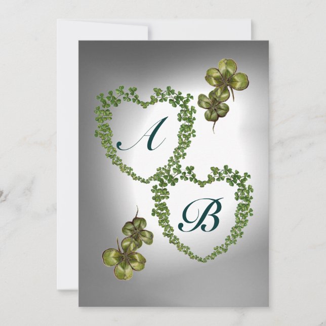 Anuncio CORAZONES VERDES DE SHAMROCK MONOGRAM naranja blan (Anverso)