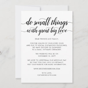 Anuncio Cosas Pequeñas Lindas Gran Amor Reducir Boda