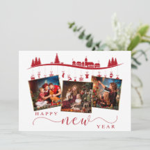 Cozy Winter Photo Greeting for Families