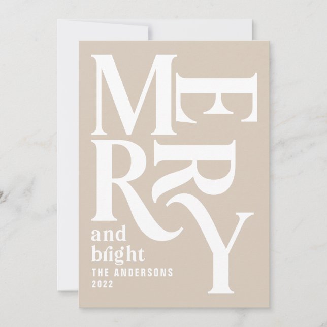 Anuncio Craft vintage alegre navidad (Anverso)