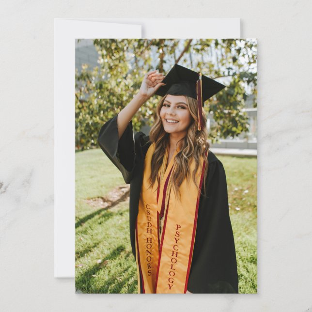 Anuncio Crea Tu Propia Foto Personalizada de Graduado (Anverso)