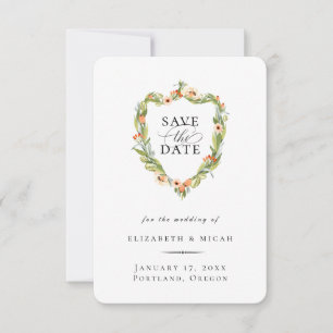 Anuncio Cresta Botánica de Melocotón Save The Date