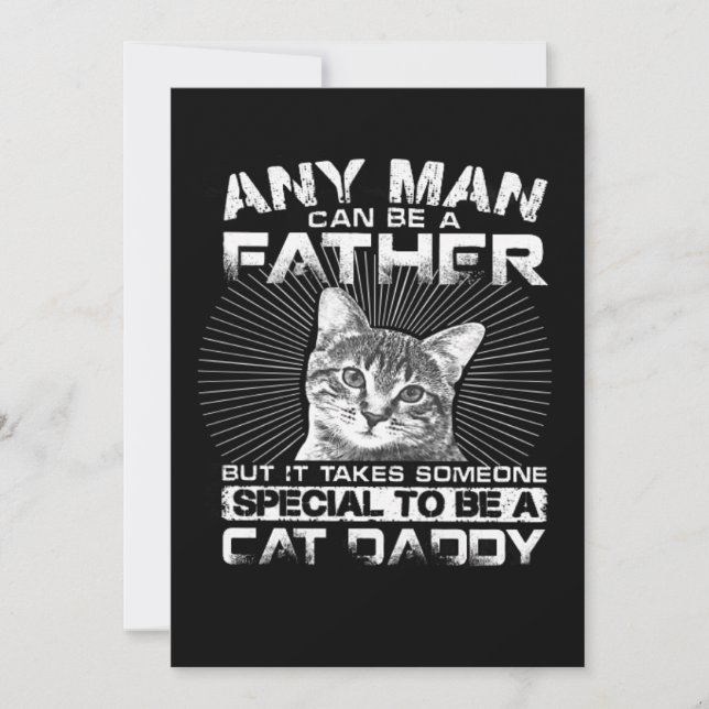 Anuncio Cualquier Hombre Puede Ser Un Regalo De Papá Gato  (Anverso)