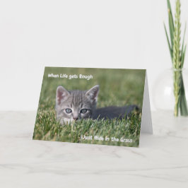 Anuncio Cuando la vida se pone áspera, notecard