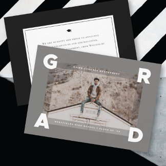 Anuncio Cuatro Esquinas Modernas GRAD Simple Graduación Fo