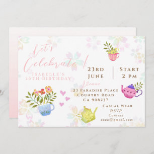 Anuncio Cumpleaños de las teteras y las copas