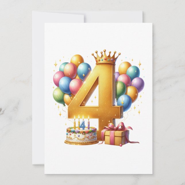 Anuncio Cumpleaños dorado 4 (Anverso)