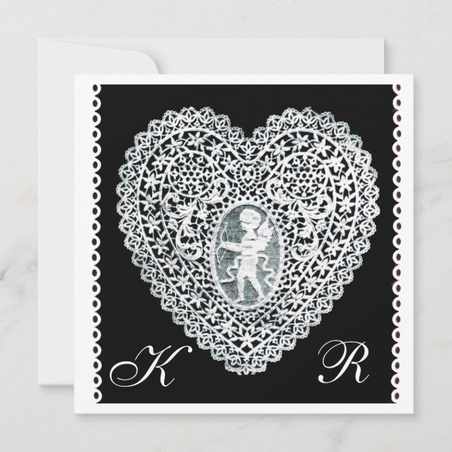 Anuncio CUPID LACE HEART MONOGRAM ,papel de fieltro (Anverso)
