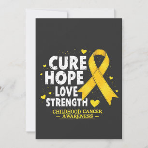 Anuncio Cure Hope Love Strenght Children Cancer Awareness