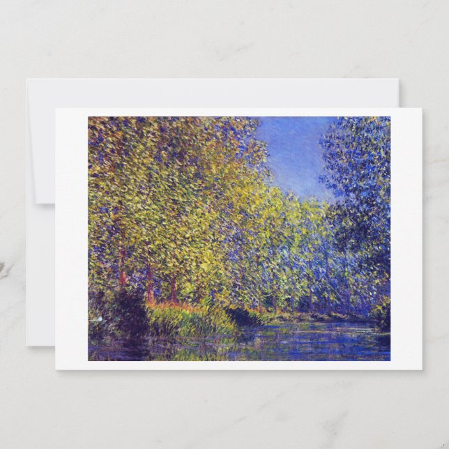Anuncio Curso de pintura de Monet en el río Epte cerca de  (Anverso)