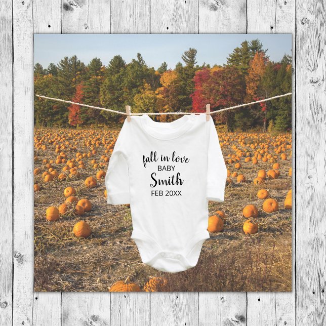 Anuncio Cute Calabaza Cae Enamorada Foto Embarazo De Otoño (pumpkin fall in love digital pregnancy announcement autumn pregnancy reveal )