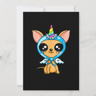 Anuncio Cute Chihuahua Unicornio, niños cachorros y Mascot