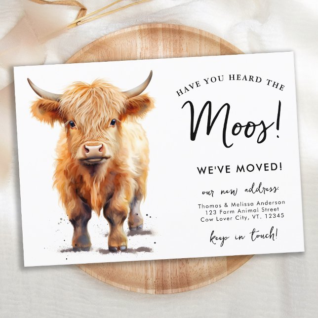 Anuncio Cute Highland Cow Hemos movido nueva dirección (Subido por el creador)