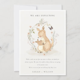 Anuncio Cute Joey Mama Kangaroo Floral Wreath Baby