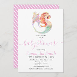 ANUNCIO CUTE MERMAID BABY SHOWER