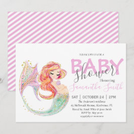 ANUNCIO CUTE MERMAID BABY SHOWER
